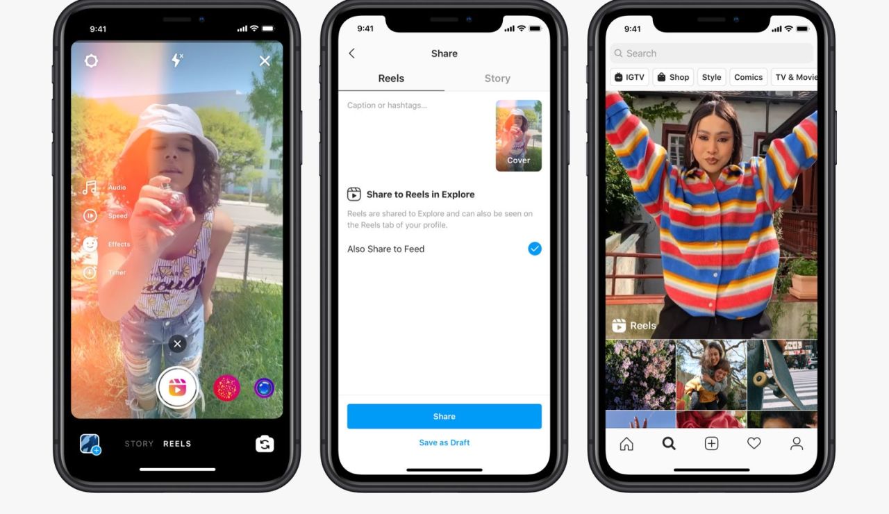 Reels, la función de Instagram para competir con TikTok