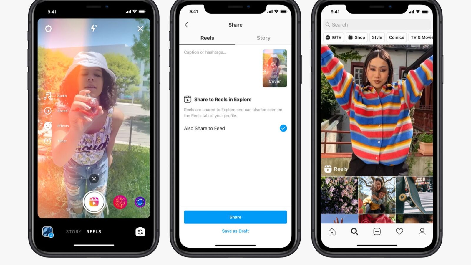 'Reels', la función de Instagram para competir con TikTok