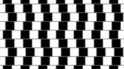 Ilusión de la pared de la cafetería Ilusión de la pared de la cafetería