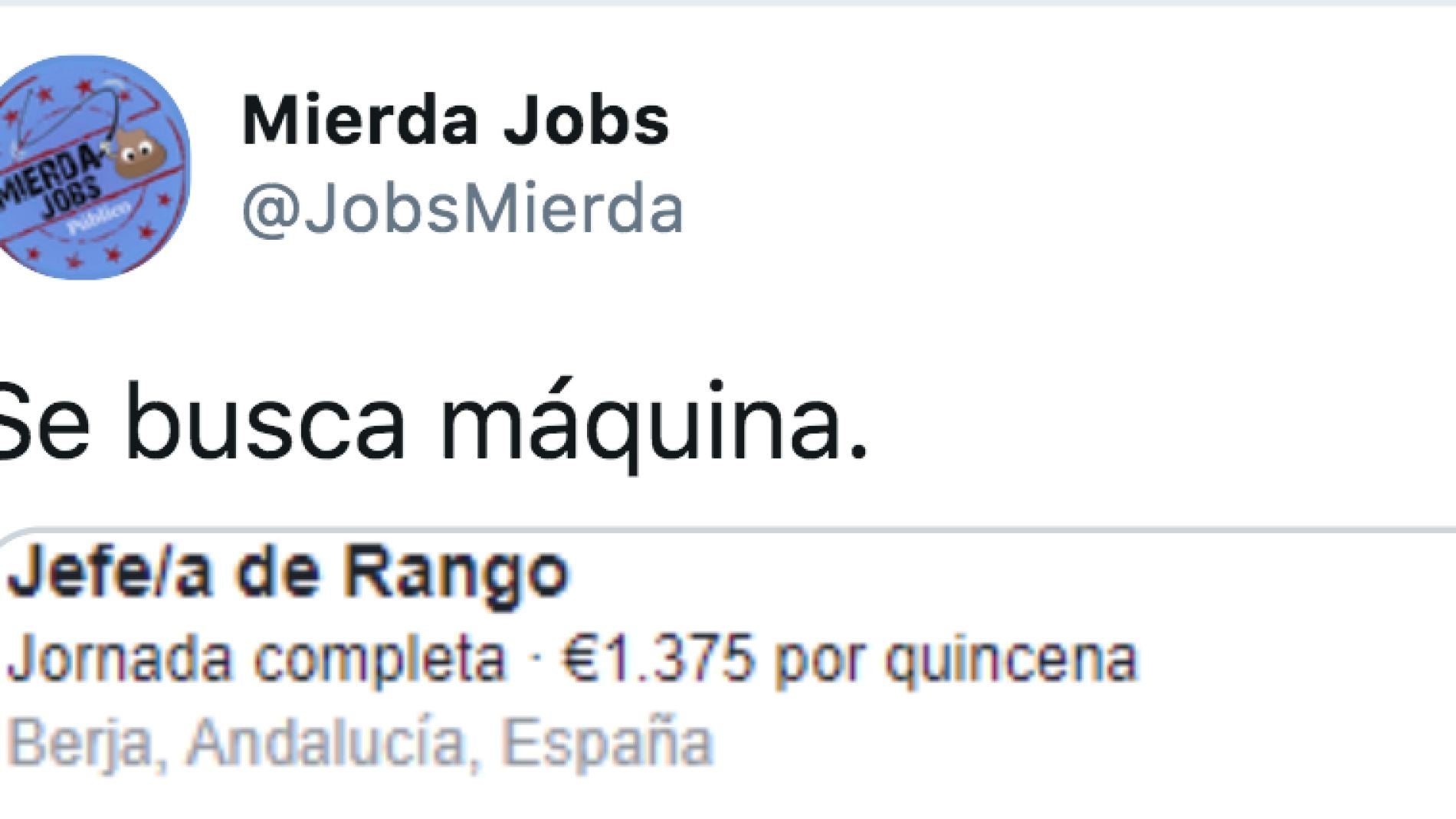 Twitter de @JobsMierda