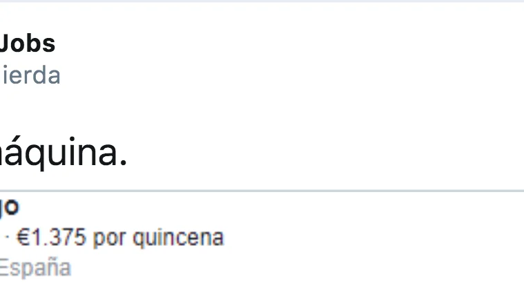 Twitter de @JobsMierda