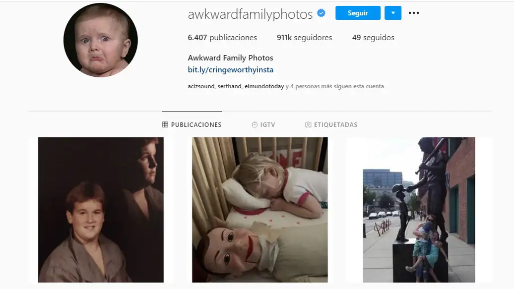 Instagram de @awkwardfamilyphotos