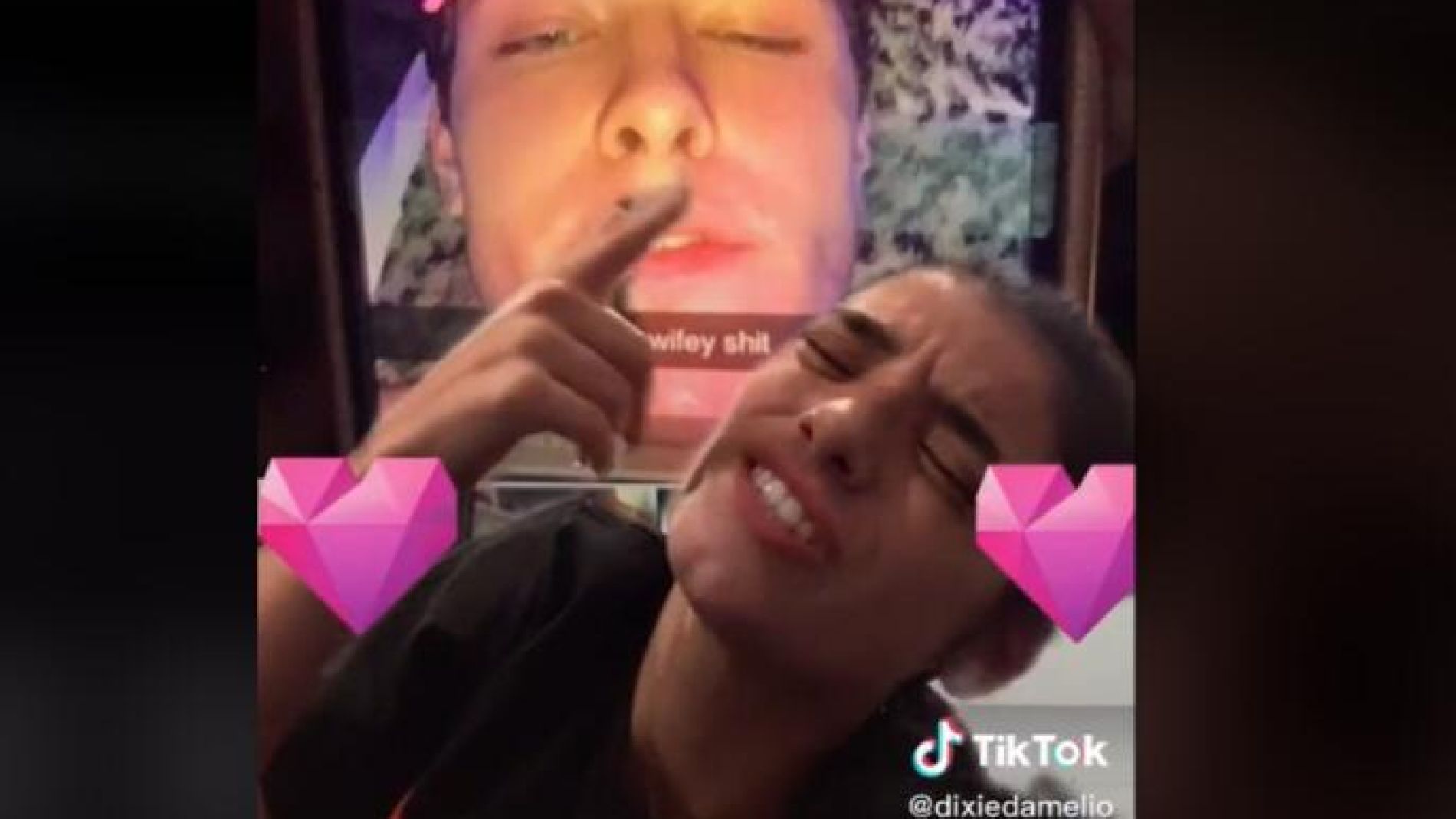 Dixie D'Amelio exponiendo a Griffin Johnson