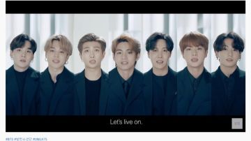 BTS en su discurso para la 75 Asamblea General de las Naciones Unidas