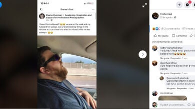 Pide a las redes que editen una foto de su marido dormido en el coche y los montajes son desternillantes