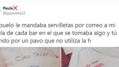 Comparte los mensajes que su abuelo le mandaba a su abuela en servilletas y todo Twitter se derrite de amor