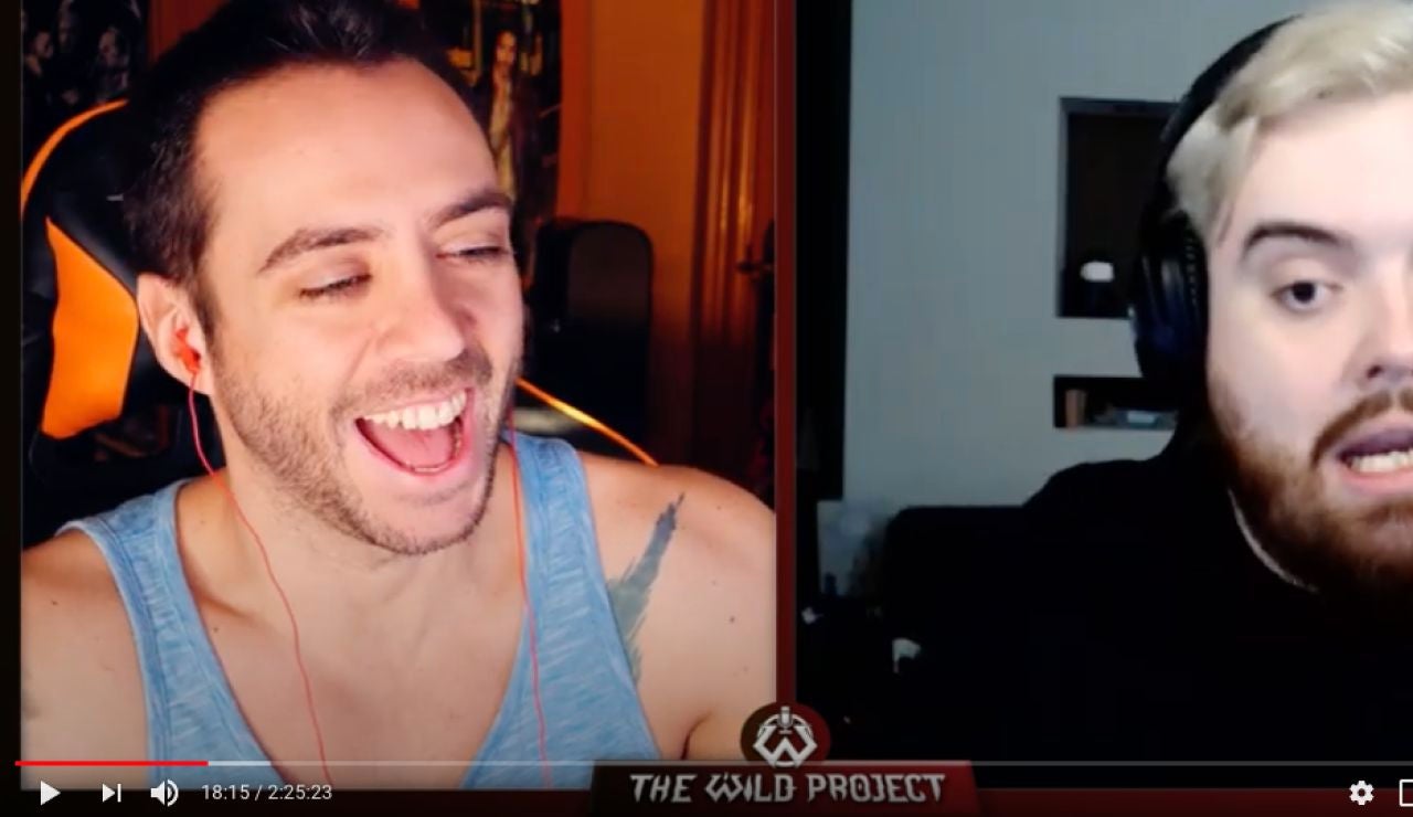 Ibai y Jordi, en un momento de la entrevista