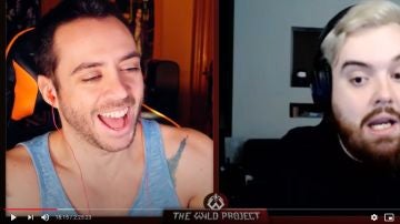 Ibai y Jordi, en un momento de la entrevista