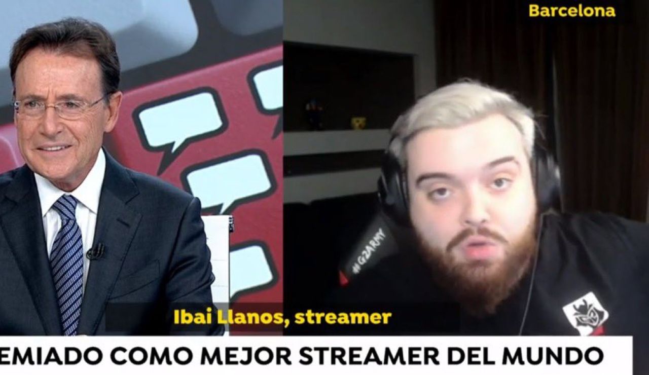 Un momento de la entrevista de Matias Prats a Ibai