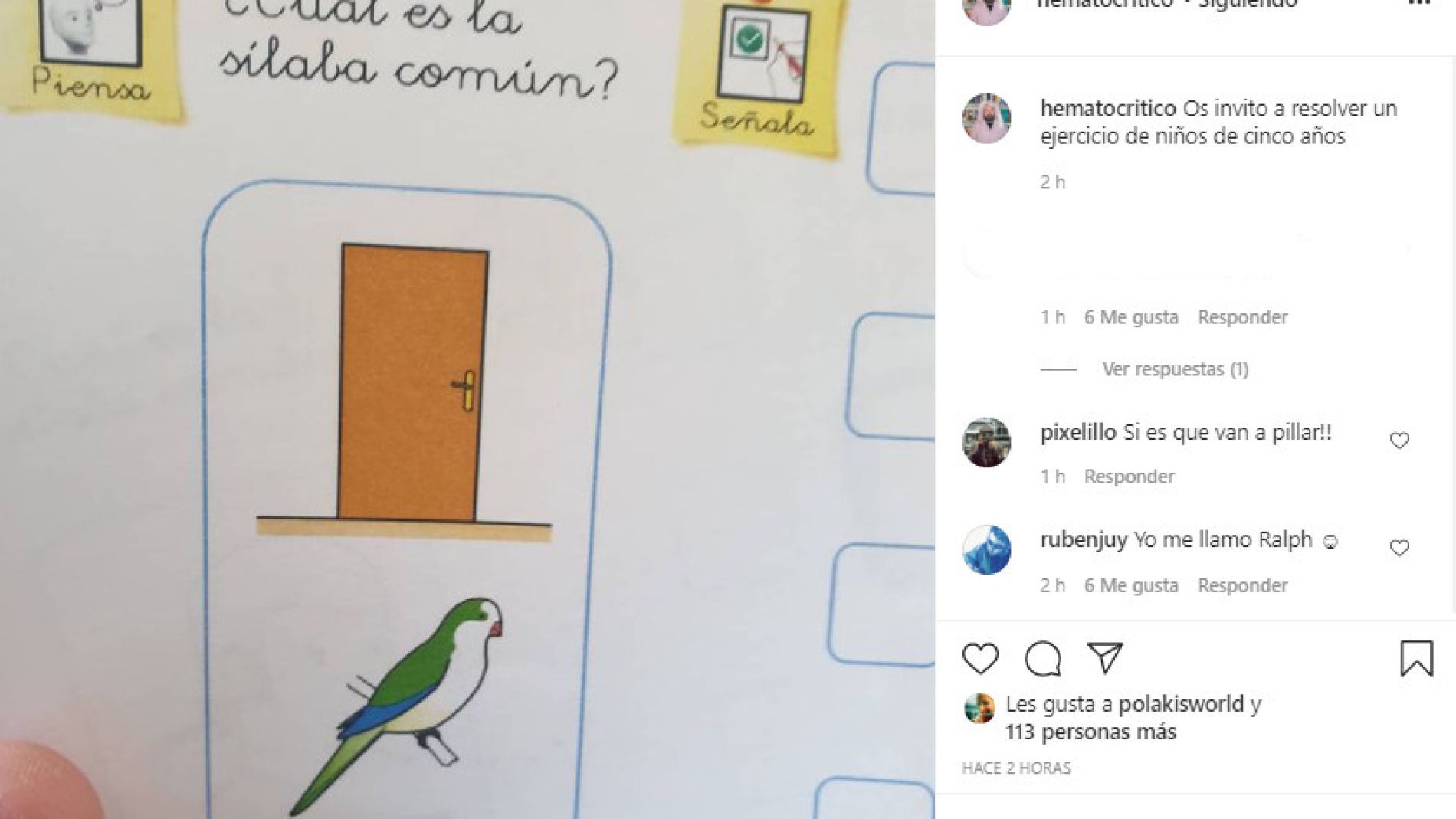 Instagram de @hematocritico