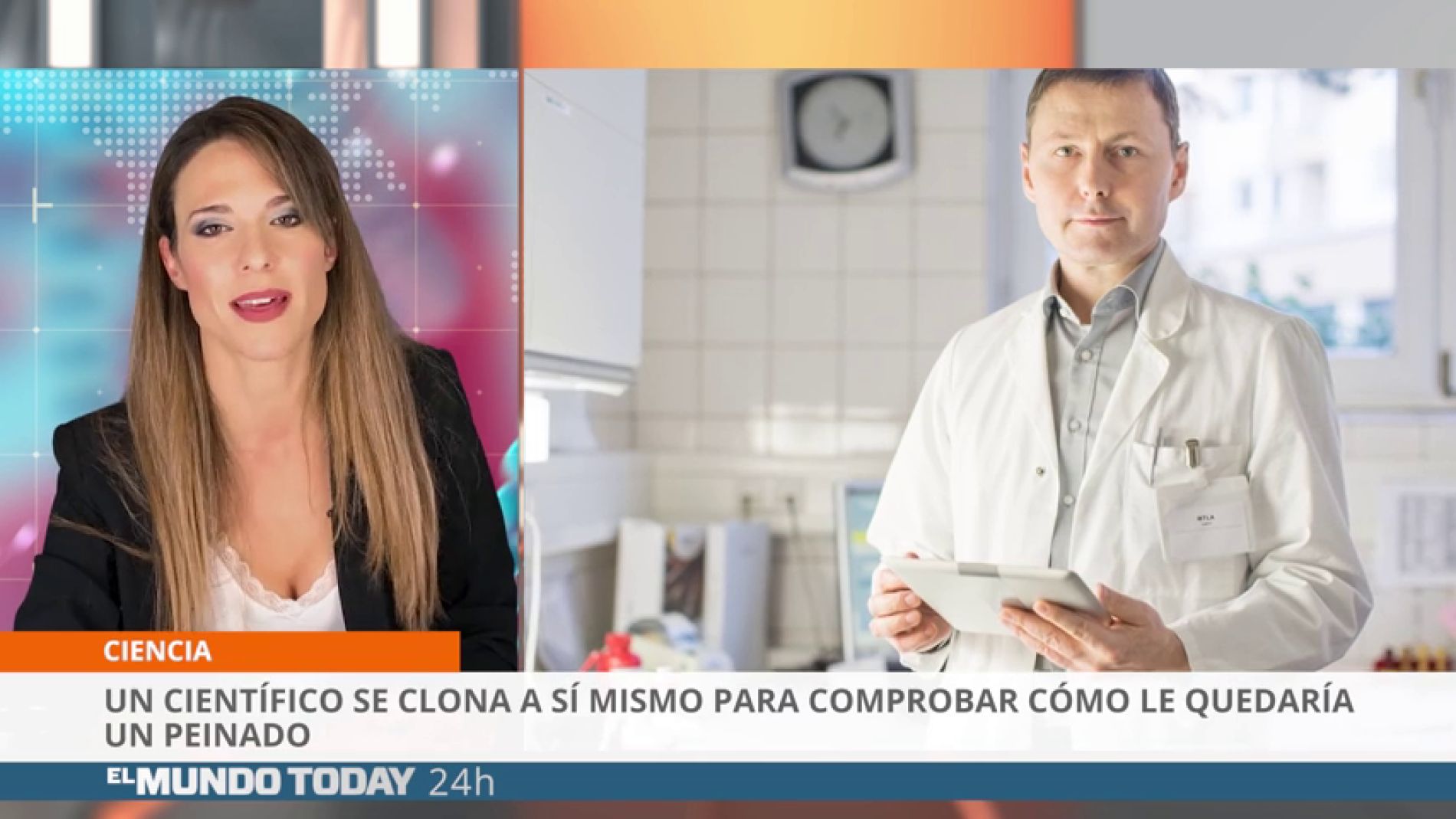 Un cient&iacute;fico se clona a si mismo para comprobar como le quedar&iacute;a un peinado