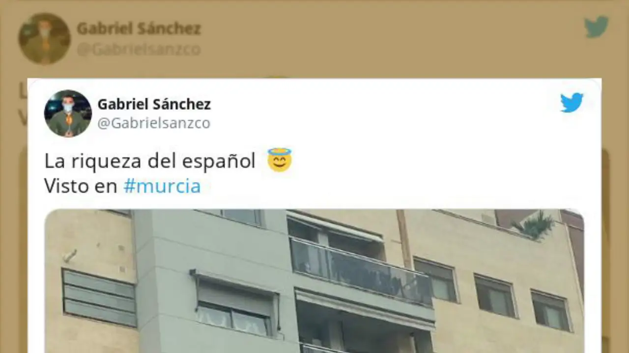El mensaje en un balcón de Murcia que despide el 2020 triunfa en Twitter