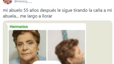 Triunfa en Twitter al compartir el genial mensaje de su abuelo en un grupo familiar de WhatsApp