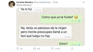 La genial conversación de WhatsApp entre dos amigos asturianos: 