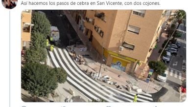 Este paso de cebra imposible se vuelve viral y la gente comparte los más raros de España