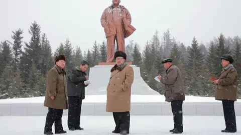 Fotografía suministrada por KCNA de Kim Jong-Un Fotografía suministrada por KCNA de Kim Jong-Un