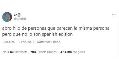 El hilo de Twitter que junta a famosos españoles que parecen la misma persona pero no
