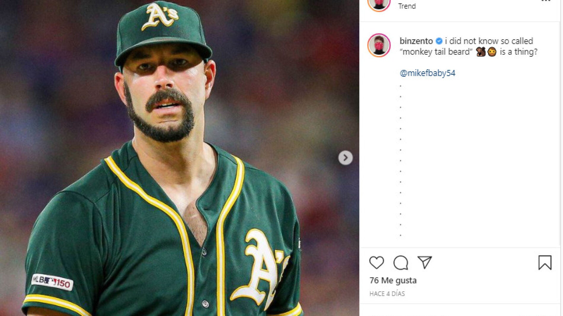 Instagram de @binzento