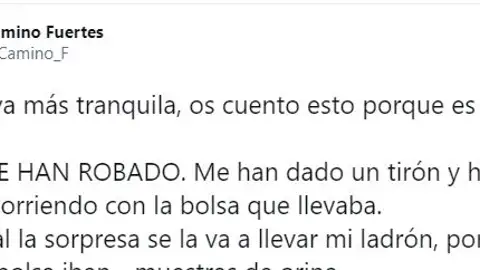 Tuit de @camino_f Tuit de @camino_f