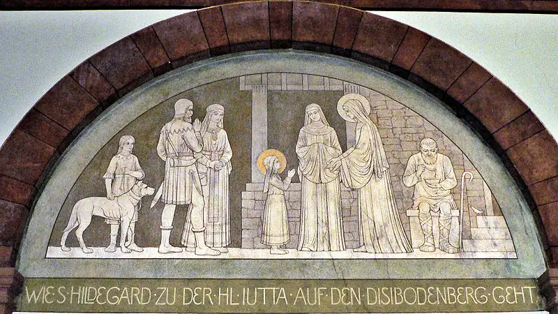 Santa Hildegard y Santa Jutta en la Abadía de Eibingen