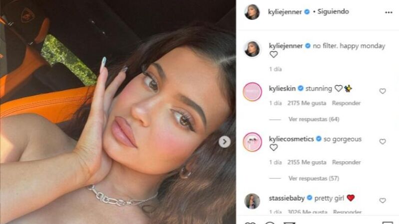 Kylie Jenner se suma a la tendencia 'sin filtros' de Instagram 