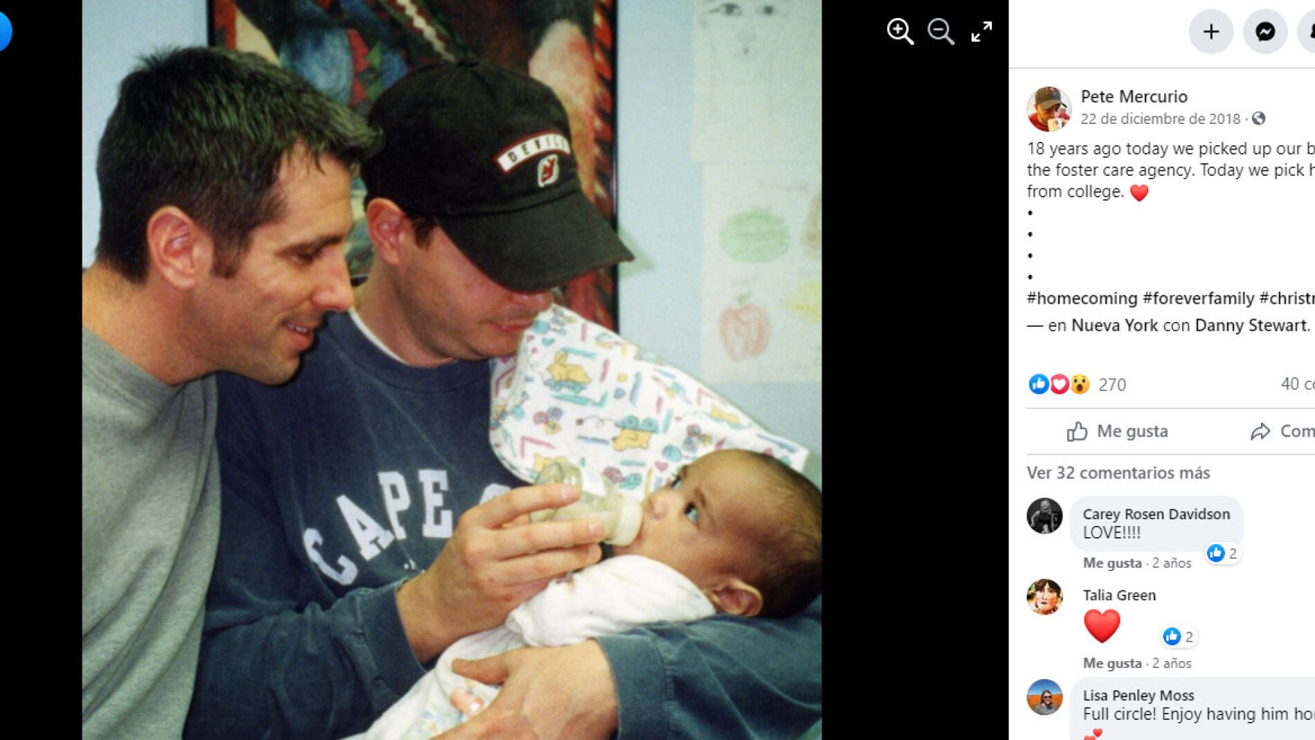 Facebook de Pete Mercurio