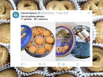 Caja de galletas danesas