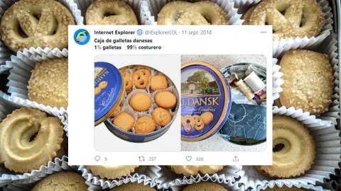 Caja de galletas danesas Caja de galletas danesas