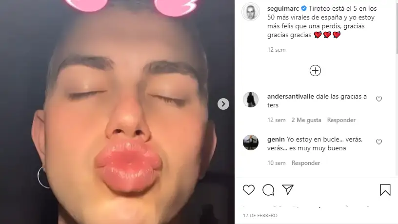 Marc Seguí en Instagram 