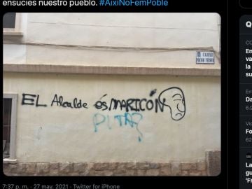 La indignante pintada que ha dado pie al zasca