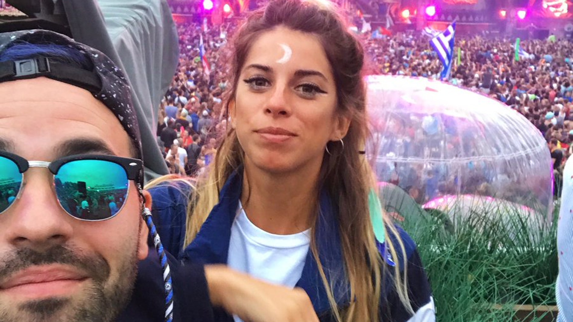 Michenlo y Marta Riumbau, en un selfie de 2017