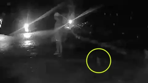 Graban a un fantasma en una cueva Graban a un fantasma en una cueva