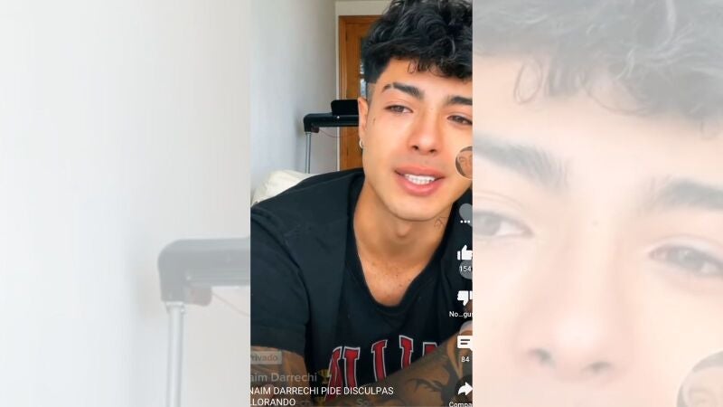 Naim Darrechi se disculpa entre lágrimas: 