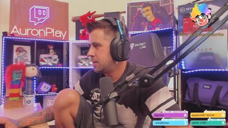 Auron se sincera sobre su fama como streamer: “Te sientes como un mono de feria”