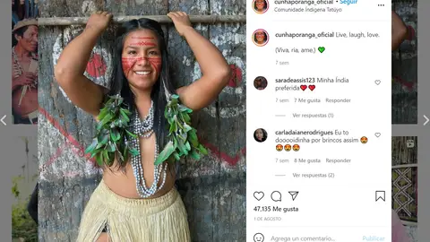 Instagram de @cunhaporanga_oficial Instagram de @cunhaporanga_oficial