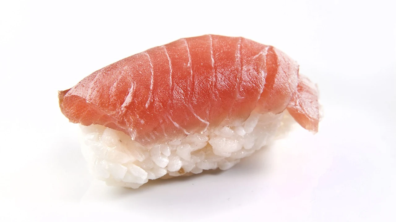 Nigiri de salmón Nigiri de salmón