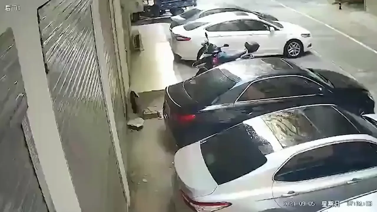 Una mujer se cae del balcón de su casa al techo de un coche mientras tenía sexo con su novio Una mujer se cae del balcón de su casa al techo de un coche mientras tenía sexo con su novio