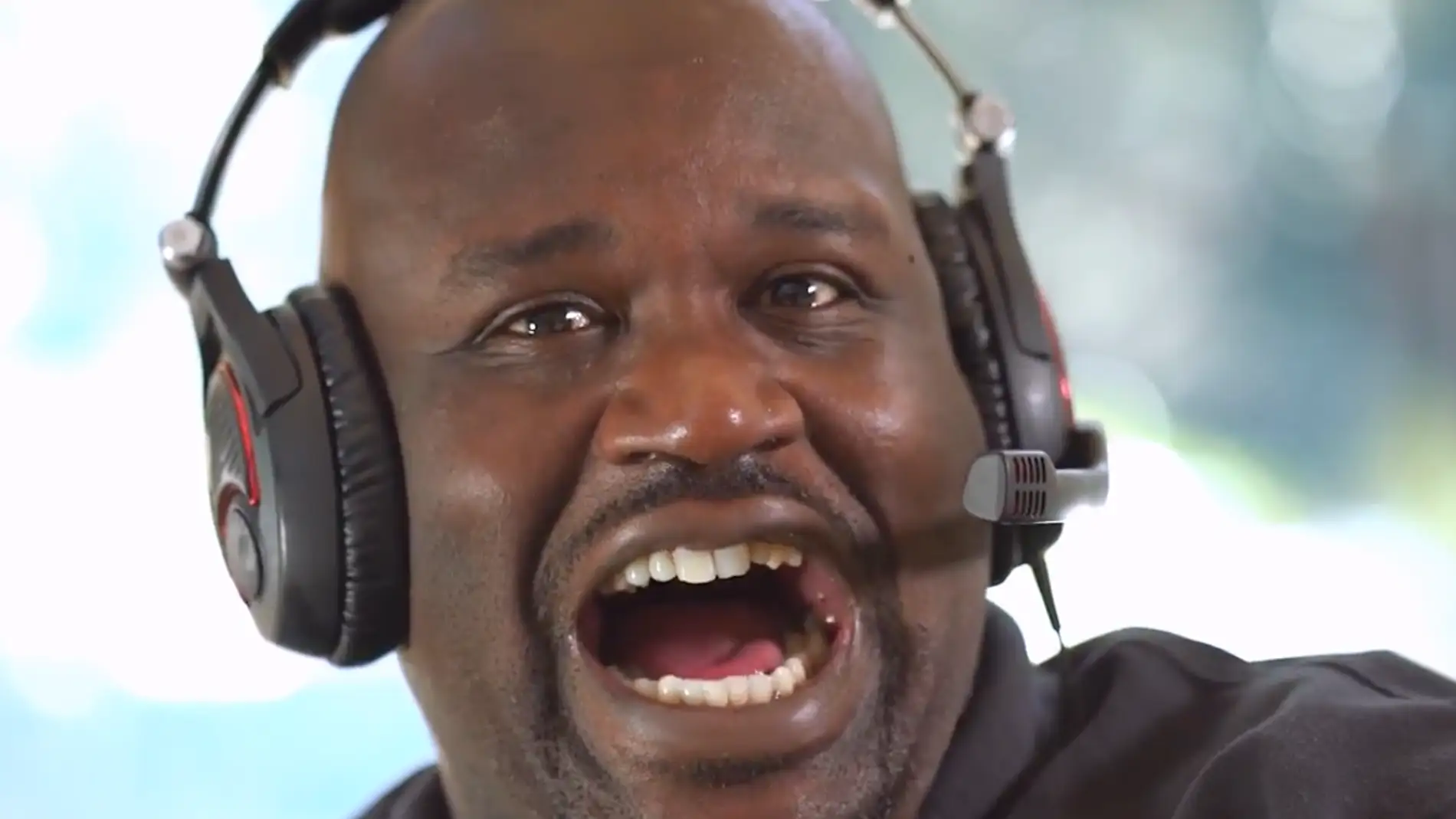 Shaquille O&#39;Neal, durante una retransmisión en Twitch