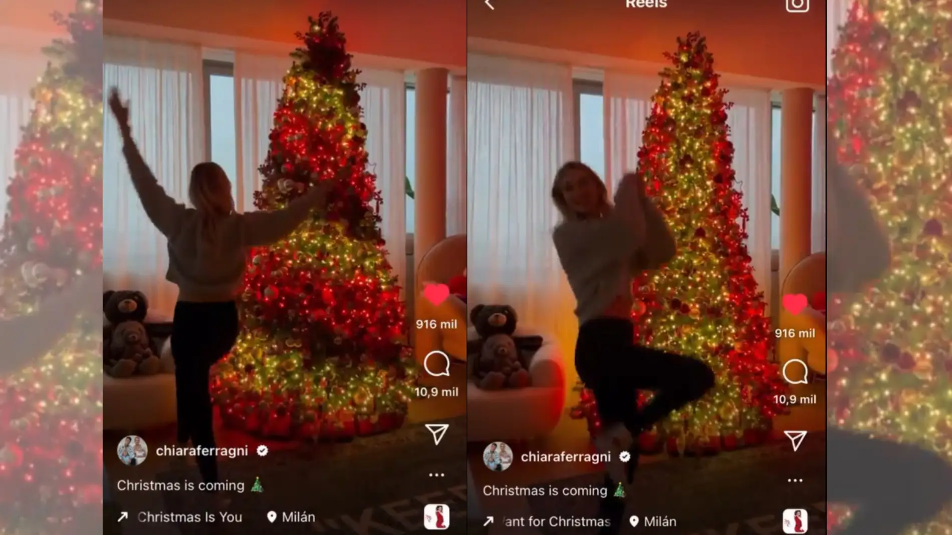 El árbol de Navidad de Chiara Ferragni.