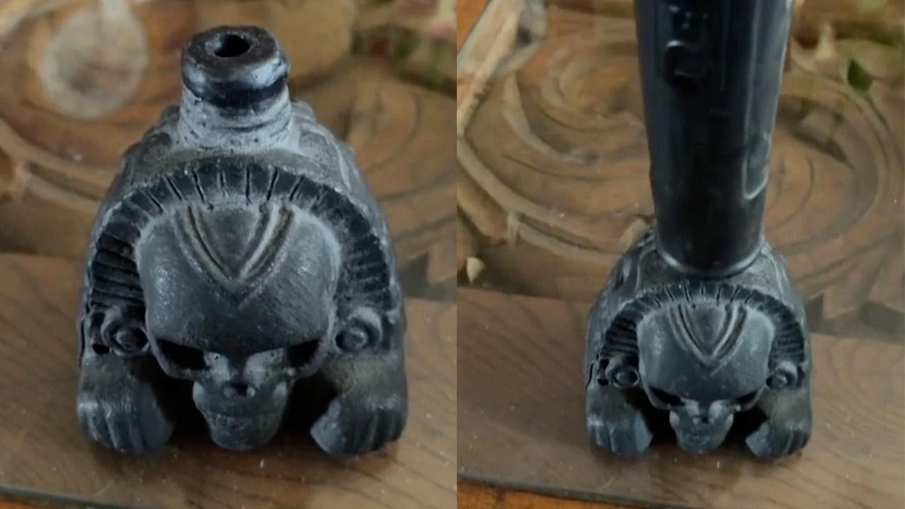 Silbato azteca de la muerte