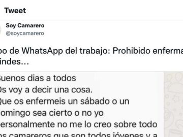 El denunciable mensaje del due&ntilde;o de un restaurante en WhatsApp que est&aacute; indignando a todos