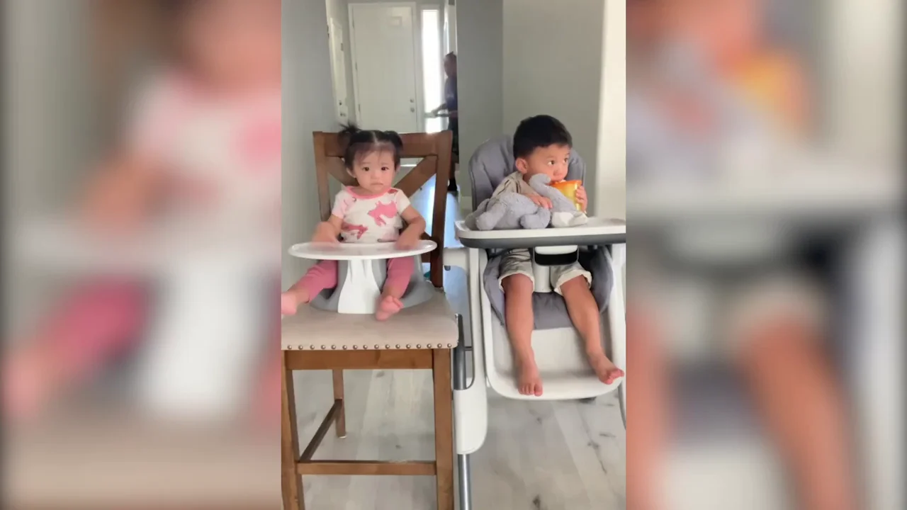 Un padre pone a prueba a su hijo de dos años para ver si comparte la comida con su hermana Un padre pone a prueba a su hijo de dos años para ver si comparte la comida con su hermana