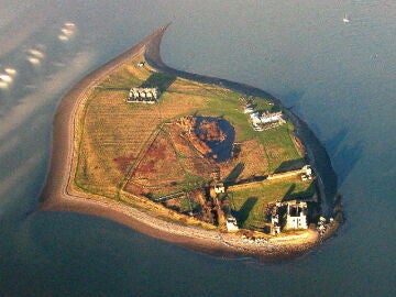 Vista aérea de Piel Island