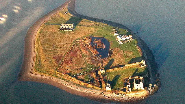 Vista aérea de Piel Island