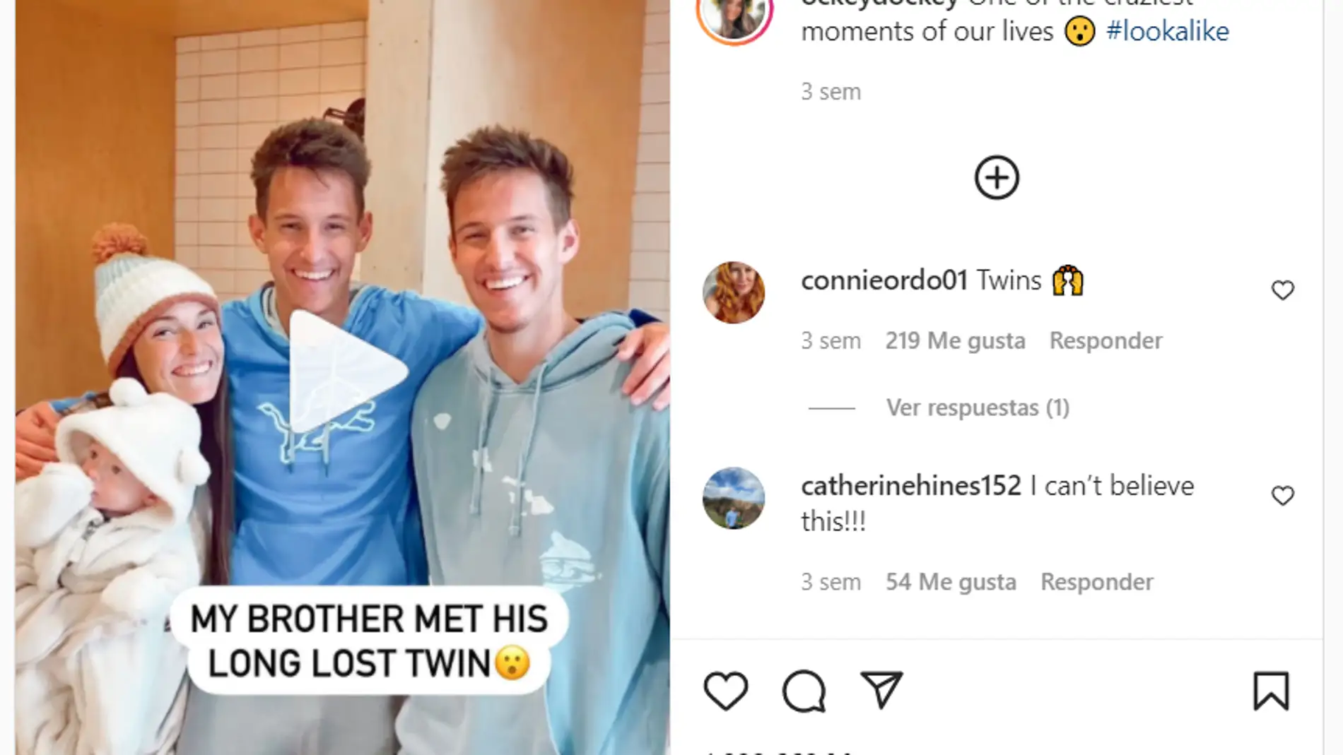 Un chico encuentra a su &quot;clon&quot; gracias a Instagram y esta es su sorprendente reacción