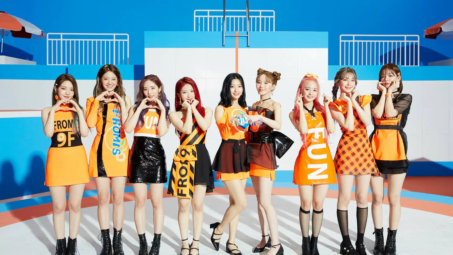 Las integrantes de Fromis 9.