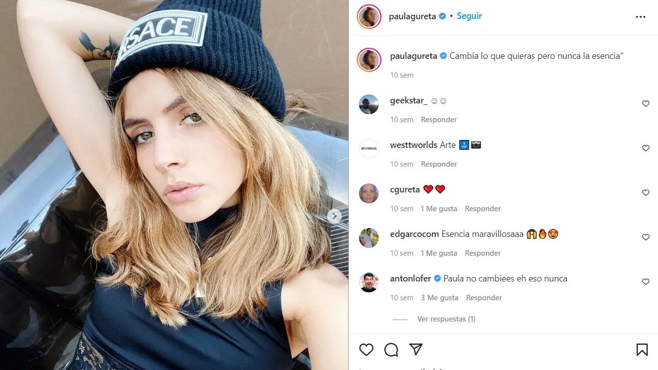 Paula Gureta en su cuenta de Instagram.