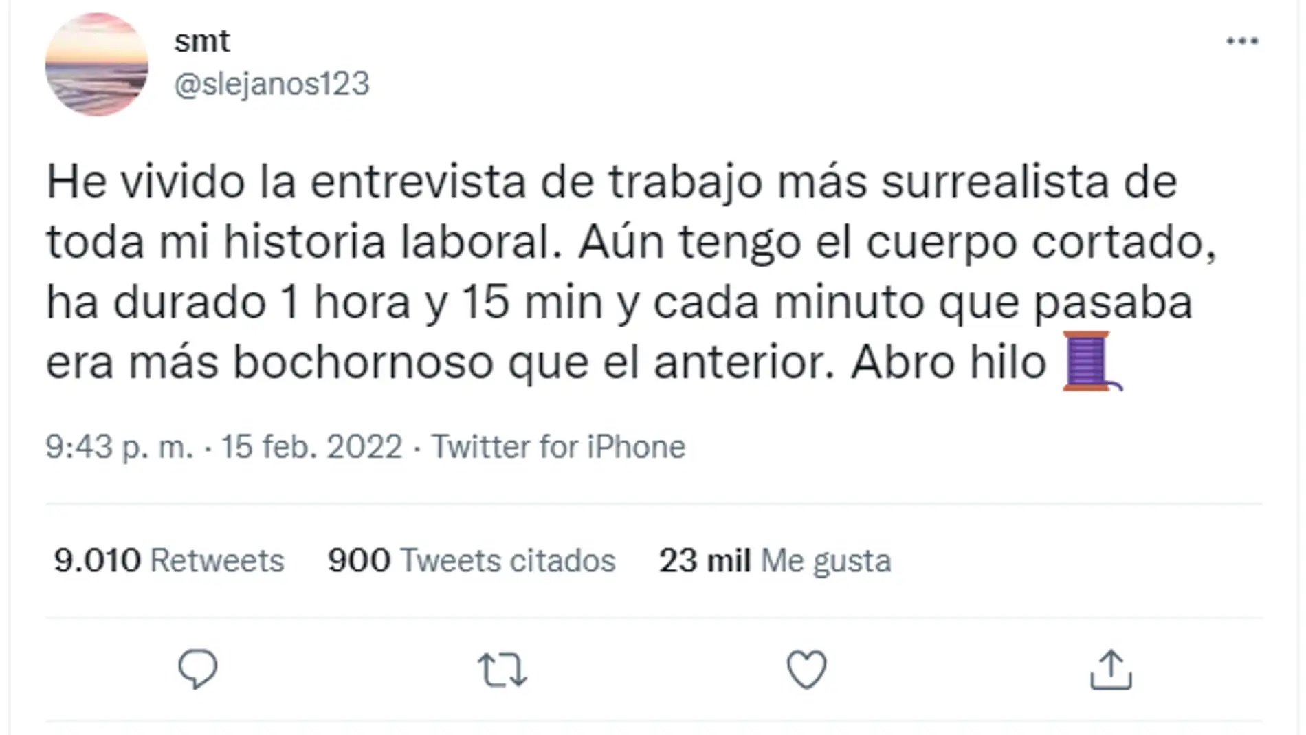 La entrevista de trabajo que ha indignado a todo Twitter: "Estoy horrorizada"