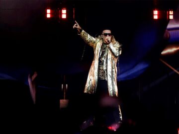 Daddy Yankee durante una actuación