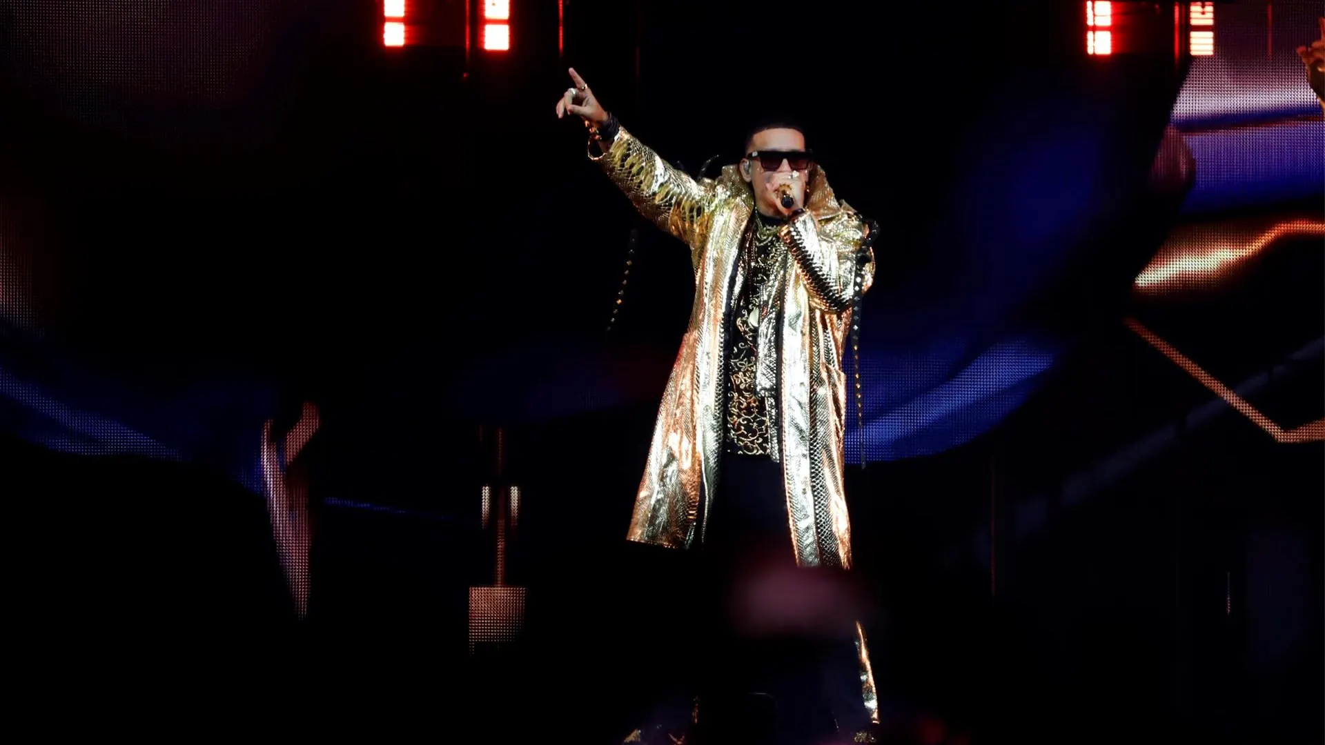 Daddy Yankee durante una actuaci&oacute;n